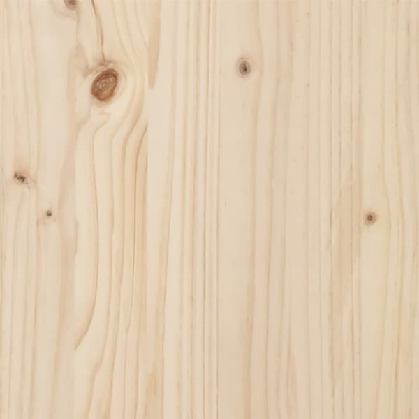 vidaXL Sängram massivt trä 200x200 cm Brun
