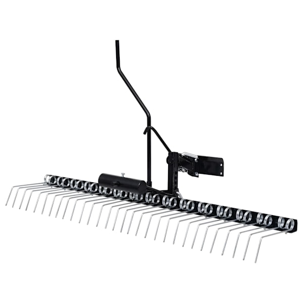 vidaXL Mossrivare för åkgräsklippare 120 cm Svart