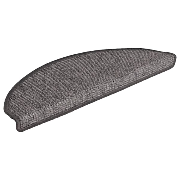 vidaXL Trappstegsmattor självhäftande 15 st grå och beige 65x21x4 cm Beige