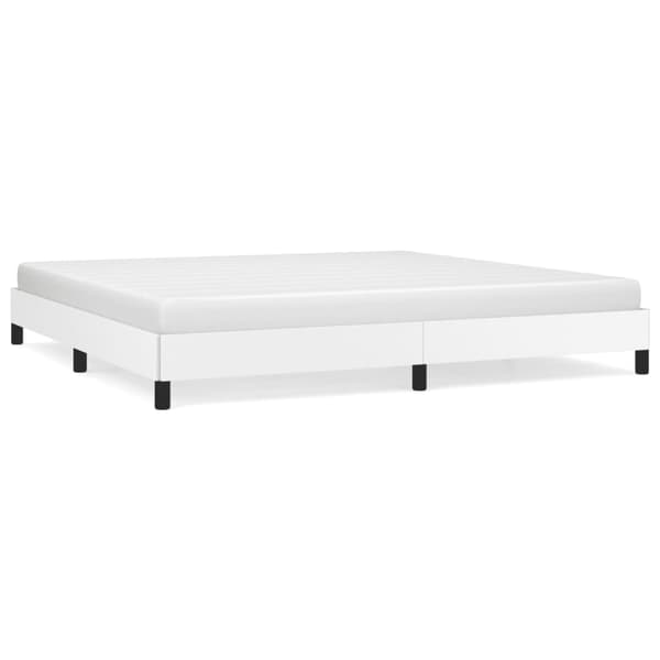 vidaXL Sängram vit 200x200 cm konstläder Vit