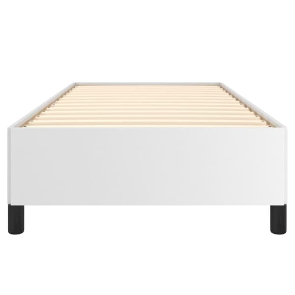 vidaXL Sängram vit 100x200 cm konstläder Vit