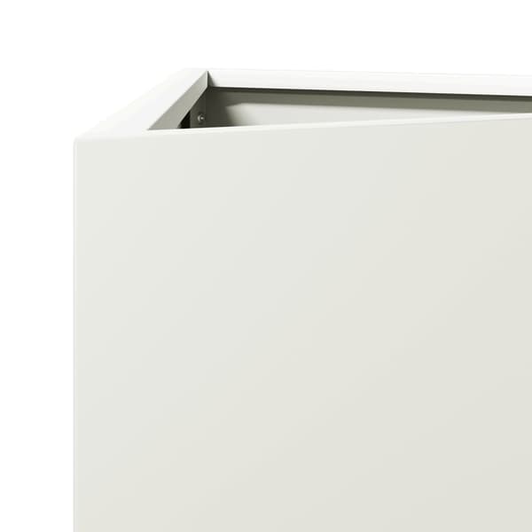 vidaXL Odlingslådor 2 st vit triangulär 30x26x75 cm stål Vit