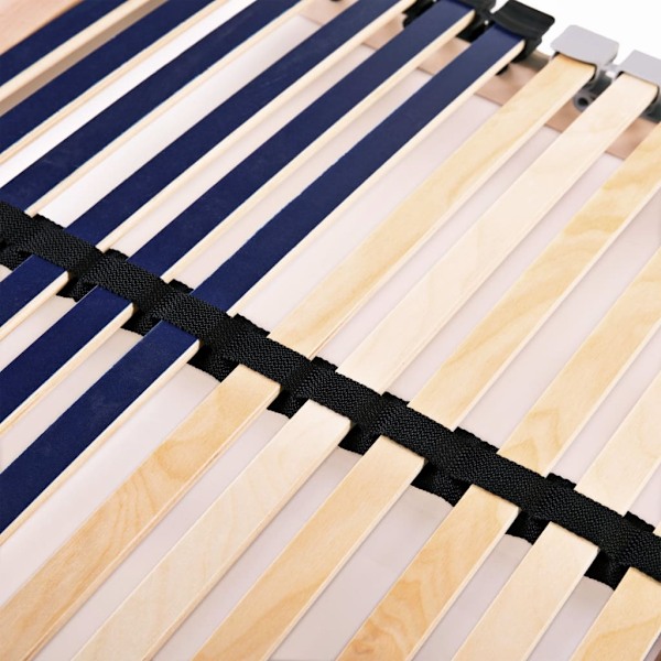 vidaXL Ribbotten utan madrass med 42 ribbor 7 zoner 90x200 cm multifärg
