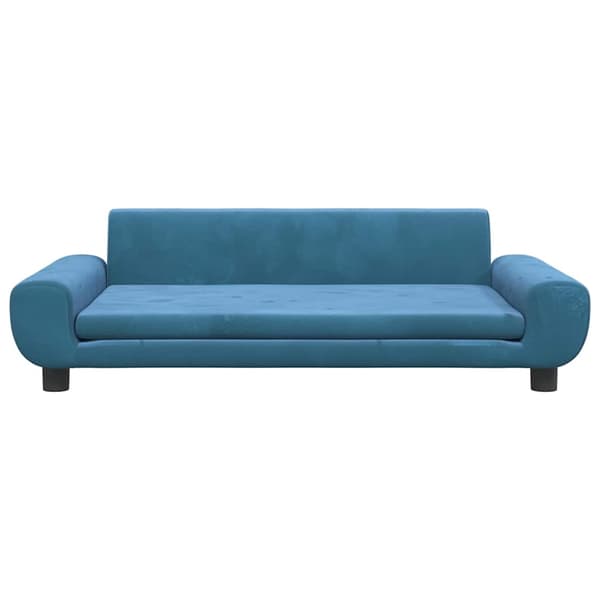 vidaXL Hundbädd blå 100x54x33 cm sammet Blå