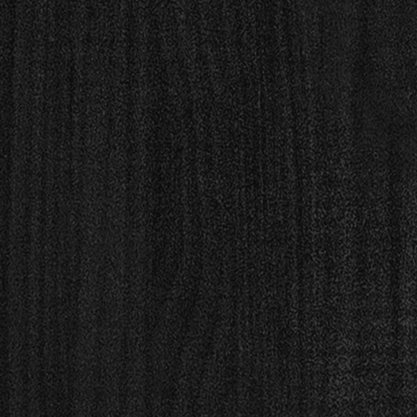 vidaXL Odlingslåda svart 31x31x31 cm massiv furu Svart