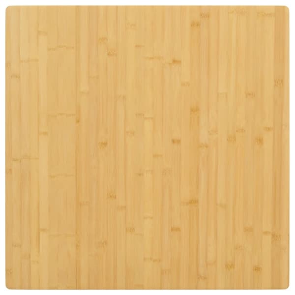 vidaXL Bordsskiva 80x80x2,5 cm bambu Brun
