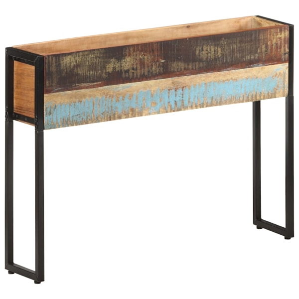 vidaXL Odlingslåda 90x20x68 cm massivt återvunnet trä multifärg