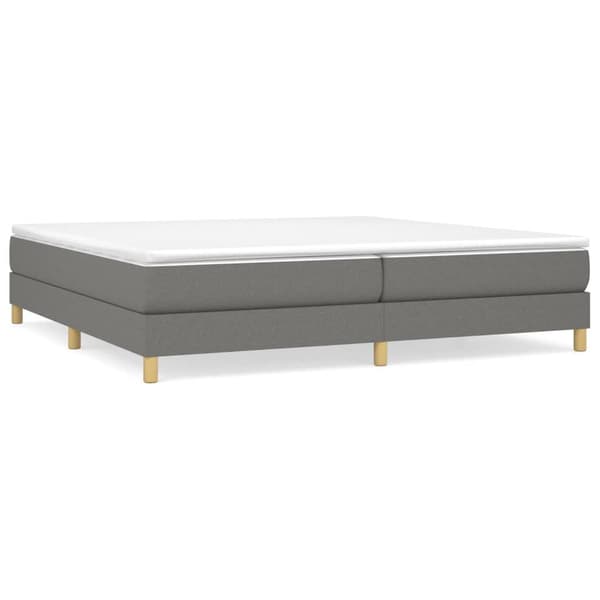 vidaXL Ramsäng mörkgrå 200x200 cm tyg Grå