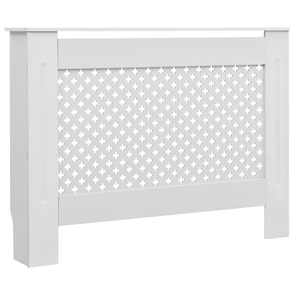 vidaXL Elementskydd vit 112x19x81,5 cm MDF Vit