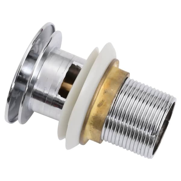 vidaXL Pop-up bottenventil med överflödesfunktion krom 6,4x6,4x9,1 cm Silver
