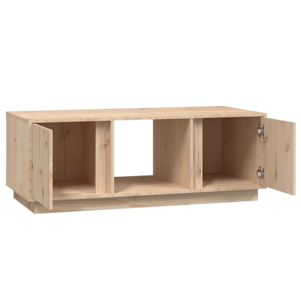 vidaXL Soffbord 110x50x40 cm massiv furu Brun