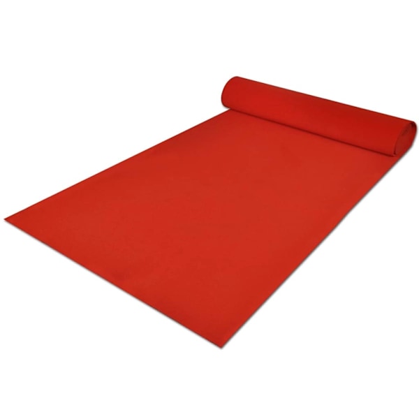 vidaXL Röda mattan 1 x 10 m extra tung 400 g/m2 Röd