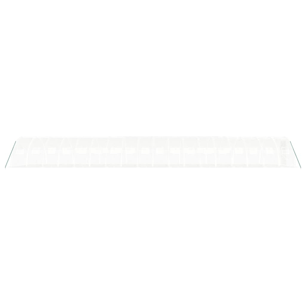 vidaXL Växthus med stålram vit 72 m² 18x4x2 m Vit