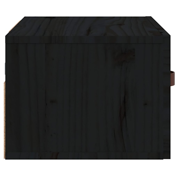 vidaXL Väggmonterade sängbord 2 st svart 40x29,5x22 cm Svart