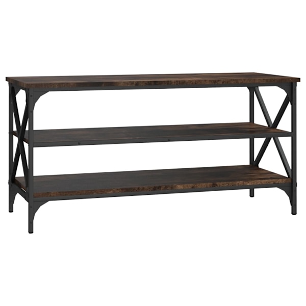 vidaXL Tv-bänk rökfärgad ek 100x40x50 cm konstruerat trä Brun