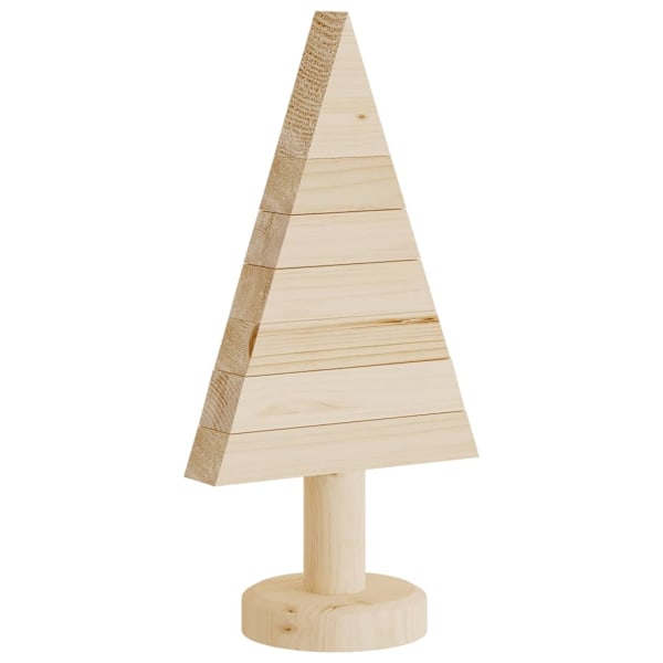 vidaXL Julgran i trä 2 st 30 cm massiv furu Brun