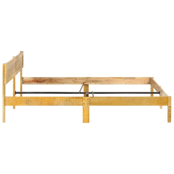 vidaXL Sängram massivt mangoträ 180 cm Brun