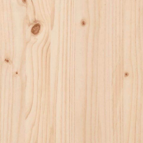 vidaXL Sängram utan madrass massivt trä 120x200cm Brun