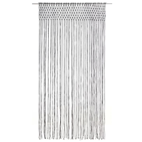 vidaXL Gardin makramé antracit 140x240 cm bomull Antracit