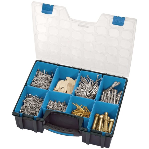 Draper Tools Sortimentlåda 8 delar 41,5x33x11 cm svart Blå