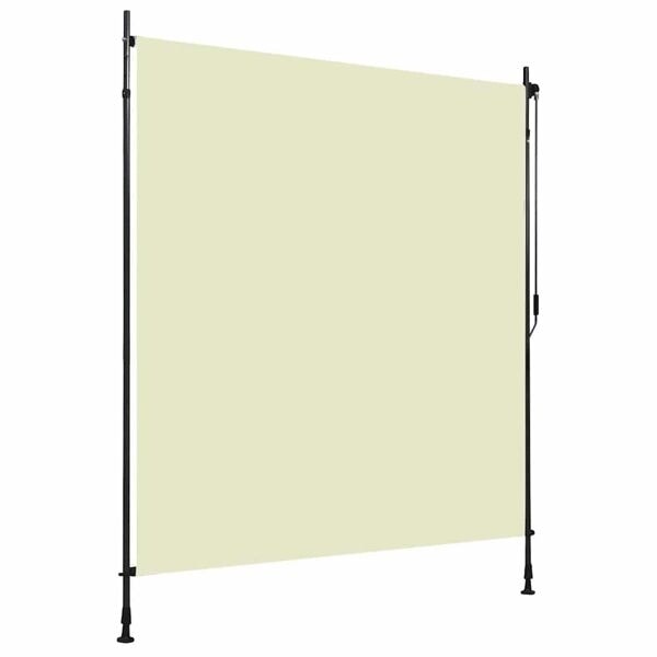 vidaXL Rullgardin utomhus 200x270 cm gräddvit Creme