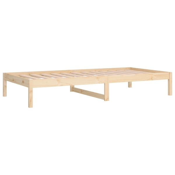 vidaXL Dagbädd 90x190 cm massiv furu Brun