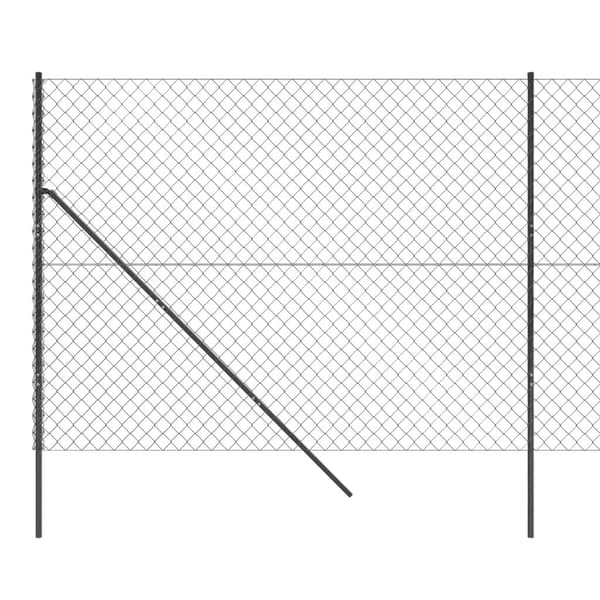vidaXL Gunnebostängsel antracit 2,2x25 m Antracit