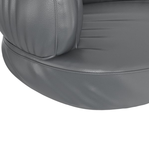 vidaXL Ergonomisk hundbädd grå 60x42 cm konstläder Grå