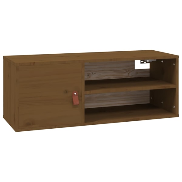 vidaXL Väggskåp honungsbrun 80x30x30 cm massiv furu Brun