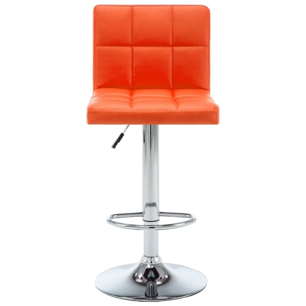 vidaXL Barstolar 2 st orange konstläder Orange