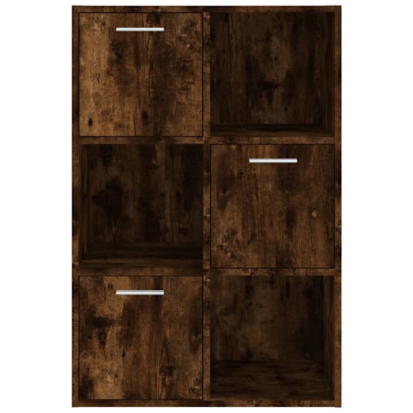 vidaXL Förvaringsskåp rökfärgad ek 60x29,5x90 cm Brun