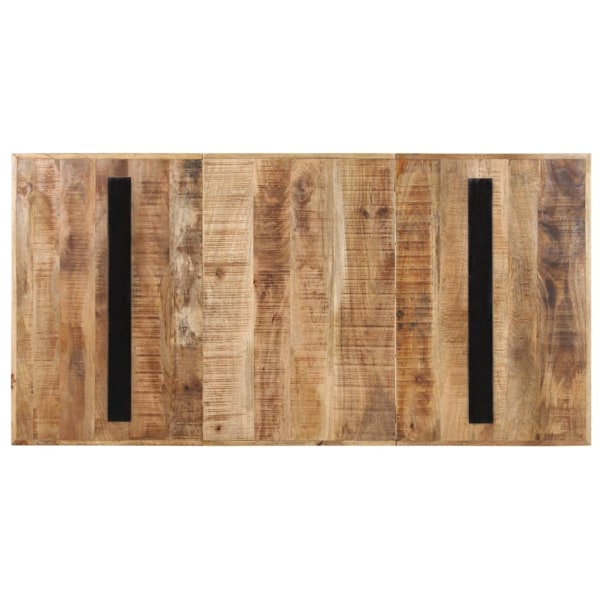 vidaXL Matbord 180x90x76 cm grovt mangoträ Brun