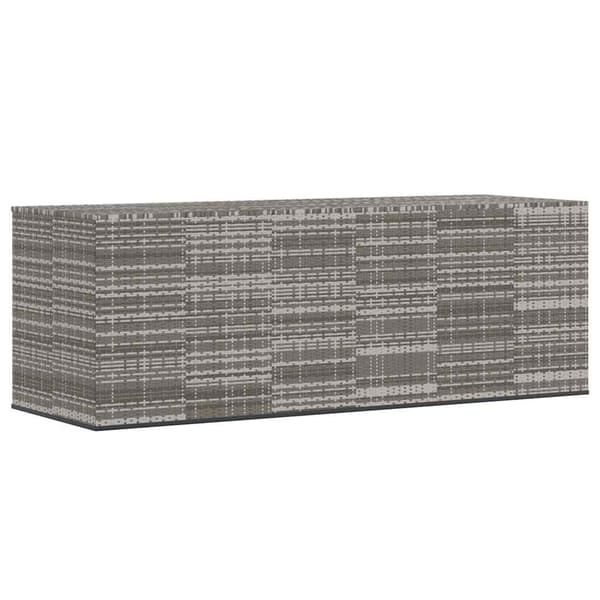 vidaXL Dynbox PE-rotting 291x100,5x104 cm grå grå