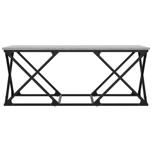 vidaXL Soffbord grå sonoma 100x49x40 cm konstruerat trä Grå