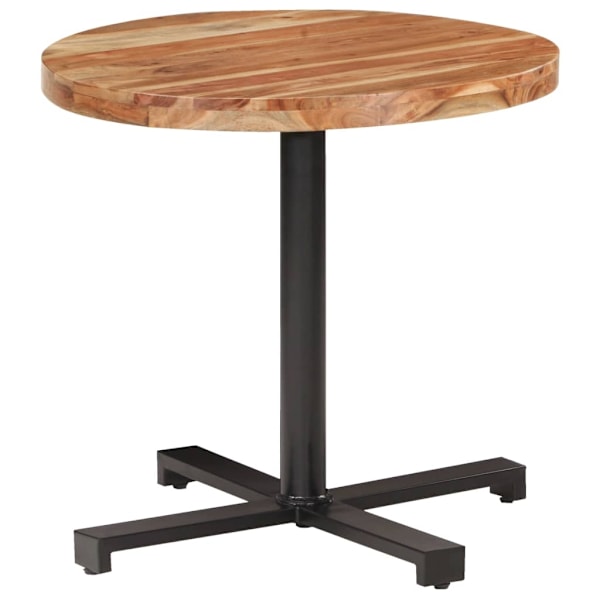 vidaXL Cafébord runt Ø80x75 cm massivt akaciaträ Brun