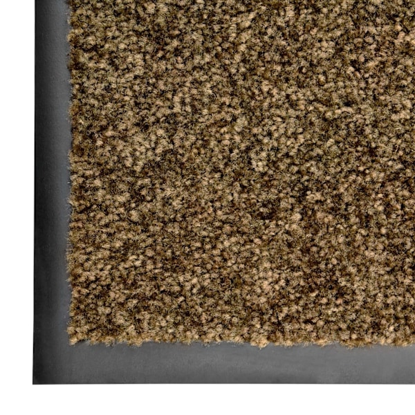vidaXL Dörrmatta tvättbar brun 120x180 cm Brun