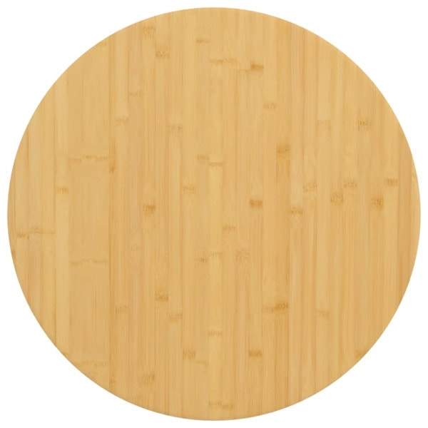 vidaXL Bordsskiva Ø90x2,5 cm bambu Brun