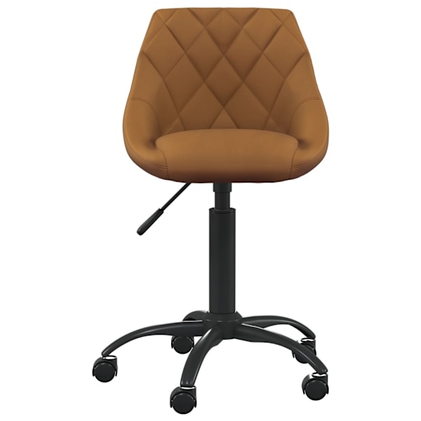 vidaXL Matstol brun sammet Brun