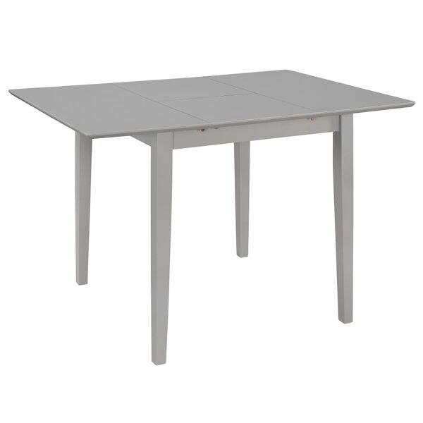 vidaXL Utdragbart matbord (80-120)x80x74 cm grå MDF grå