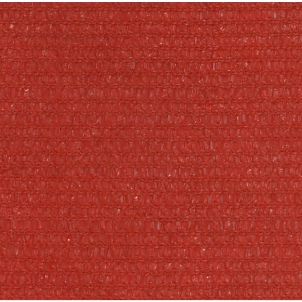 vidaXL Solsegel 160 g/m² röd 4x4x4 m HDPE Röd