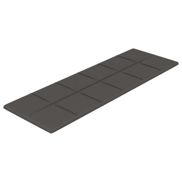vidaXL Väggpaneler 12 st mörkgrå 90x30 cm tyg 3,24 m² Grå