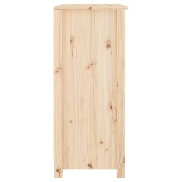 vidaXL Skänk 70x35x80 cm massiv furu Brun