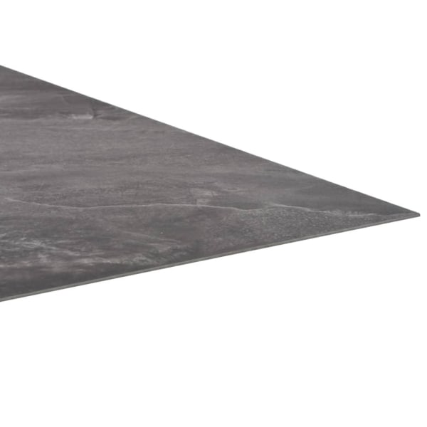 vidaXL Självhäftande PVC-golvplankor 5,11 m² svart med mönster Svart