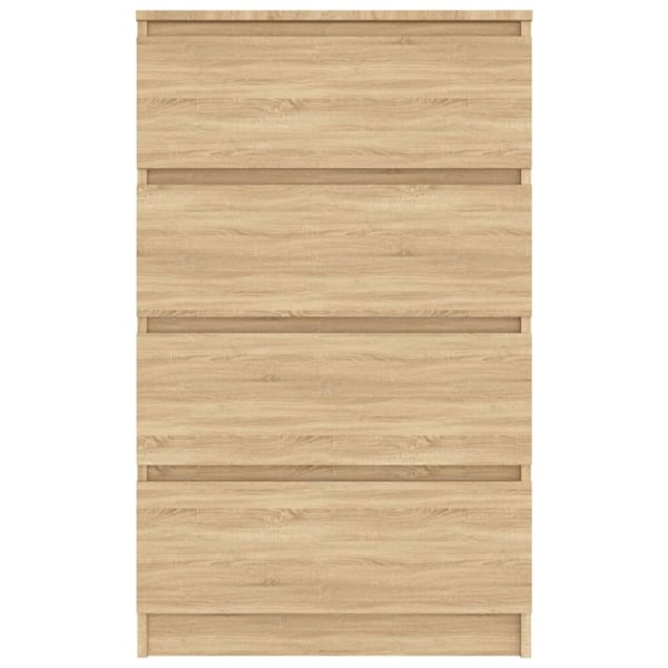 vidaXL Byrå sonoma-ek 60x35x98,5 cm konstruerat trä Brun