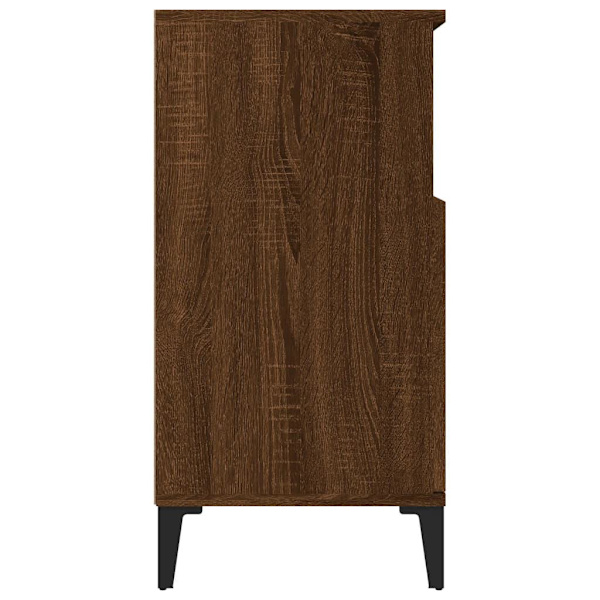 vidaXL Byrå brun ek 60x35x70 cm konstruerat trä Brun