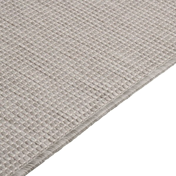 vidaXL Utomhusmatta plattvävd 200x280 cm taupe Taupe