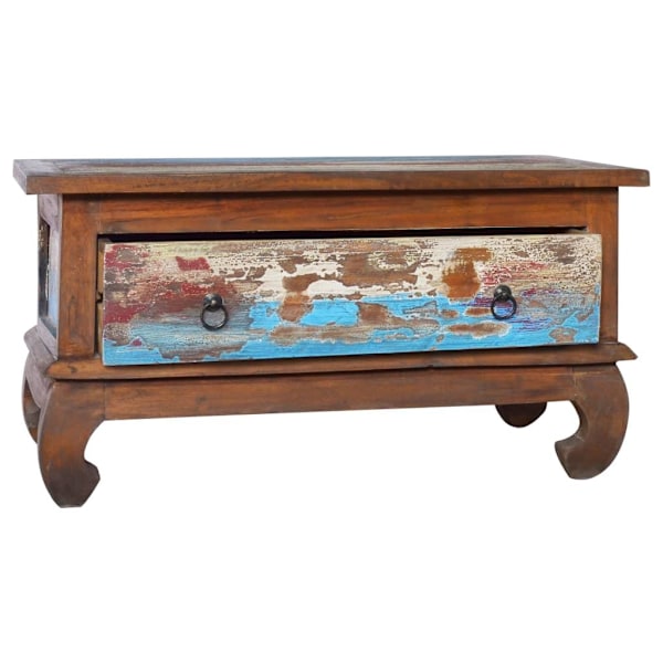 vidaXL Soffbord 80x50x40 cm återvunnen teak Brun
