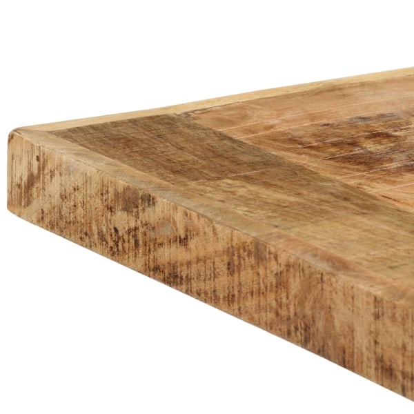 vidaXL Matbord 140x70x75 cm massivt grovt mangoträ Brun