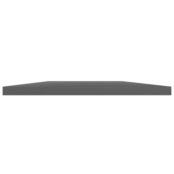 vidaXL Hyllplan 8 st grå högglans 40x40x1,5 cm konstruerat trä grå
