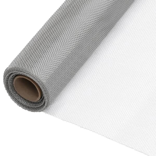vidaXL Insektsnät rostfritt stål 100x2000 cm silver Silver